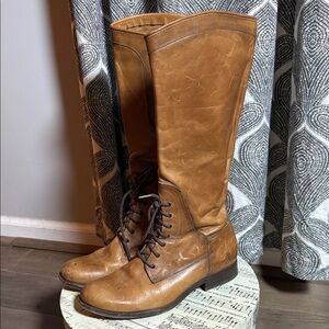 Frye Melissa Tall Lace Up Riding Boots SZ 9.5